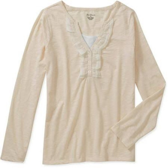 Jason Maxwell Long Sleeve Ruffled V-Neck Top - Picture 7 of 7